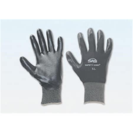 Sas Safety Disposable Gloves, Nitrile, XL, Black SAS-640-1910